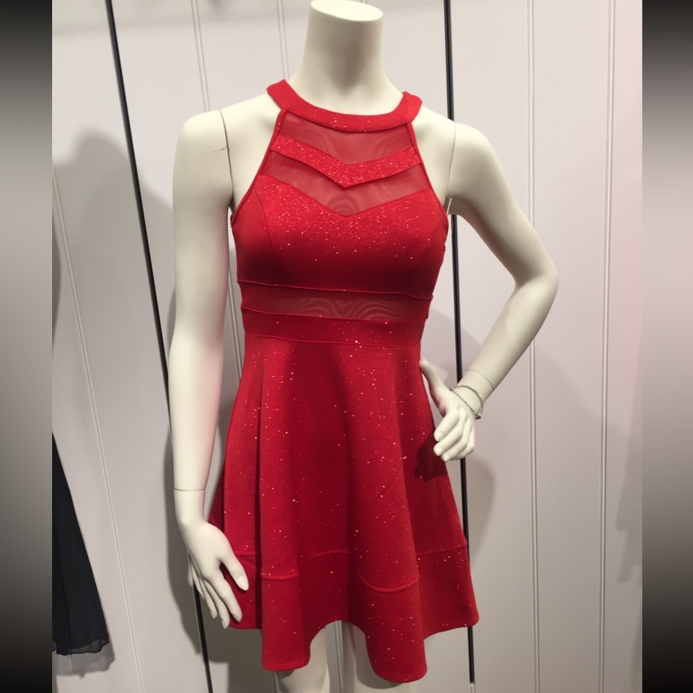 Red sparkly dress from Von Maur
